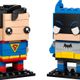 Golden Age Superman and Batman Figures